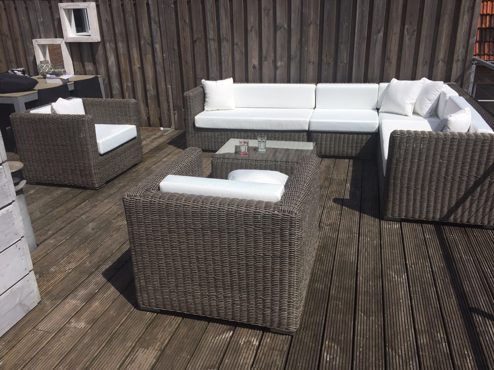 Wicker loungeset